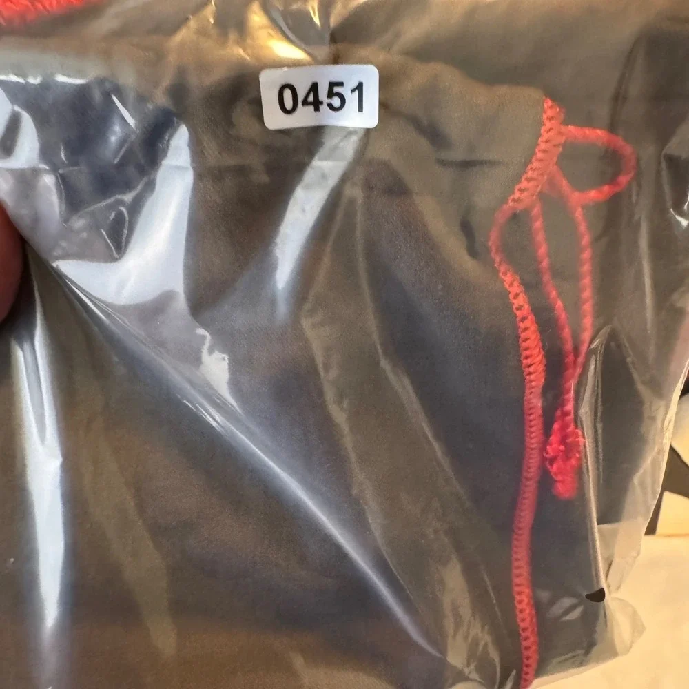 Coach Dust Bag Brown Drawstring Storage Pouch Red Trim 19 x 14.75 Large